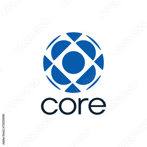 A modern logo that has a core concept for a universal brand identity