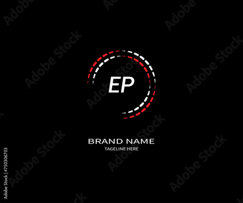 EP letter logo design. EP creative initials letter logo concept. ER icon design. EP 