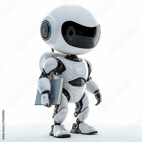 3D Robot bring Book 