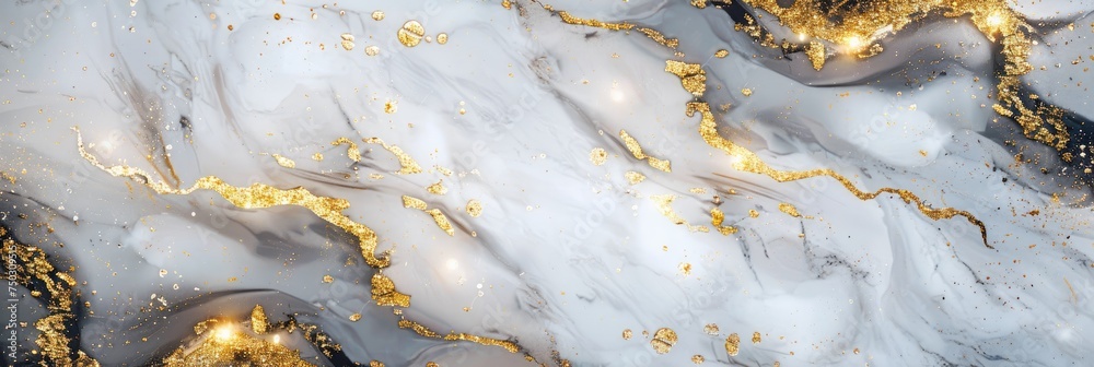 A marble texture inlay with shimmering gold accents, evoking a sense of cosmic elegance and luxury A marble texture inlay with shimmering gold accents, evoking a sense of cosmic elegance and luxury