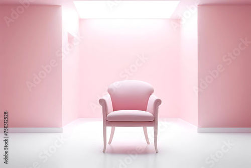 purple chair in the room