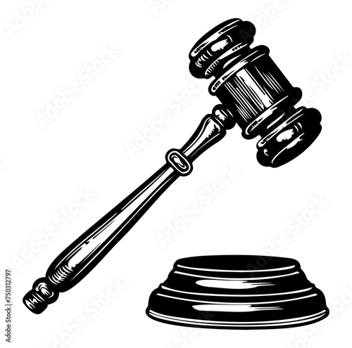 Judge gavel icon