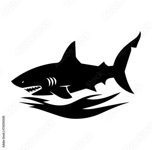 shark breaching the surface of the sea