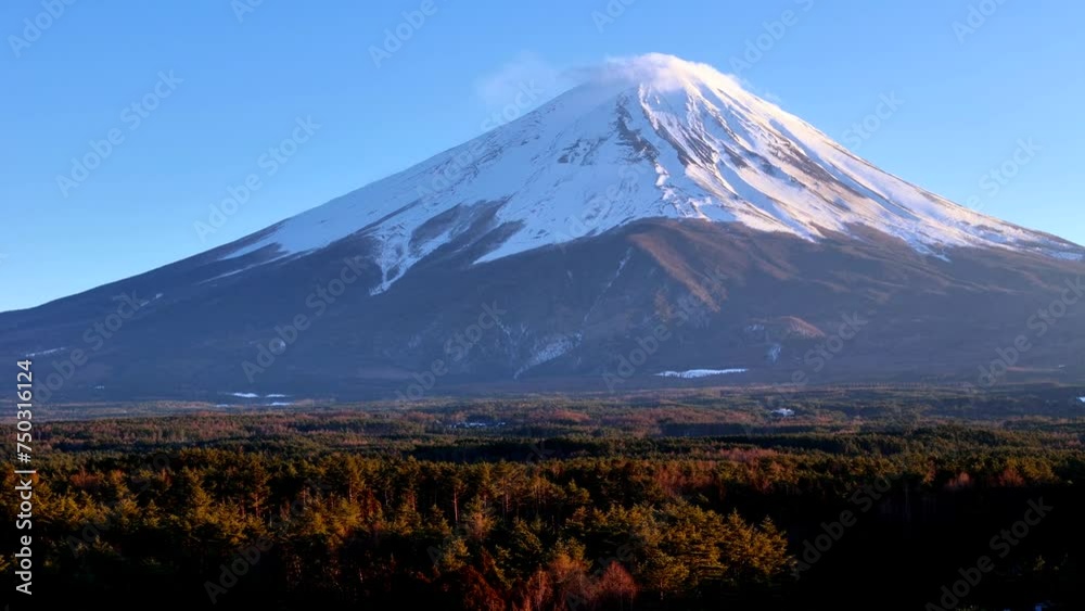 Japan’s Mt. Fuji is an active volcano about 100 kilometers southwest of Tokyo. Commonly called Fuji-san, it’s the country’s tallest peak, at 3,776 meters. Japan’s Mt. Fuji is an active volcano about 100 kilometers southwest of Tokyo. Commonly called Fuji-san, it’s the country’s tallest peak, at 3,776 meters.