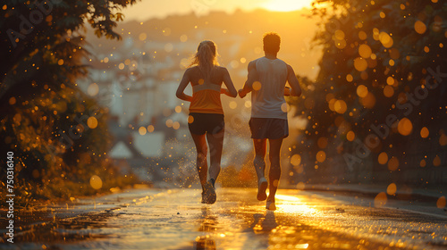 couple running together