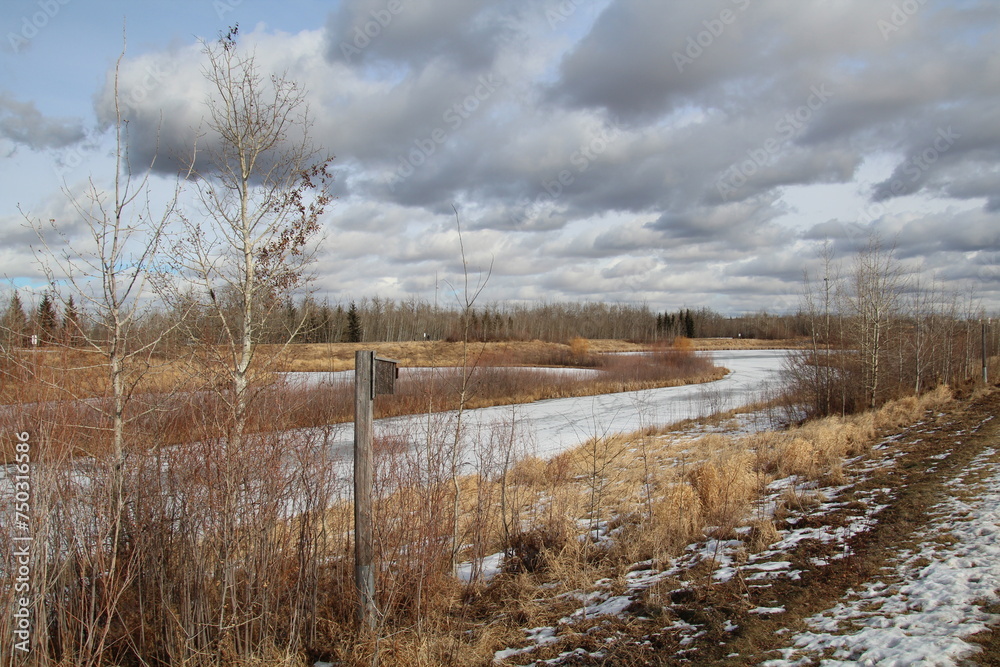 Clouds Over The Wetlands, Pylypow Wetlands, Edmonton, Alberta Clouds Over The Wetlands, Pylypow Wetlands, Edmonton, Alberta