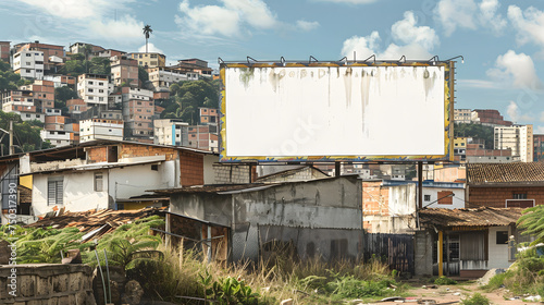 Brazillian favela Billboard © Yi_Studio