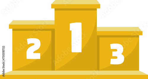 Winners podium illustration