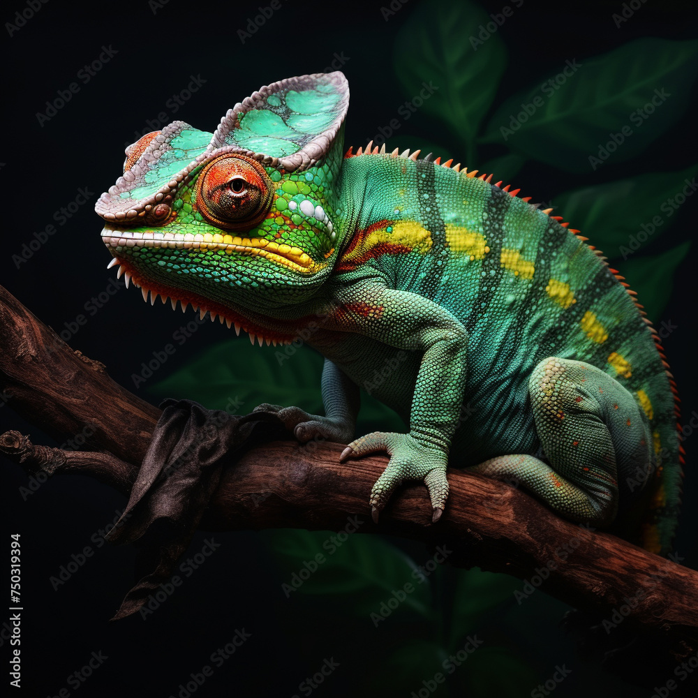 Obraz premium green iguana
