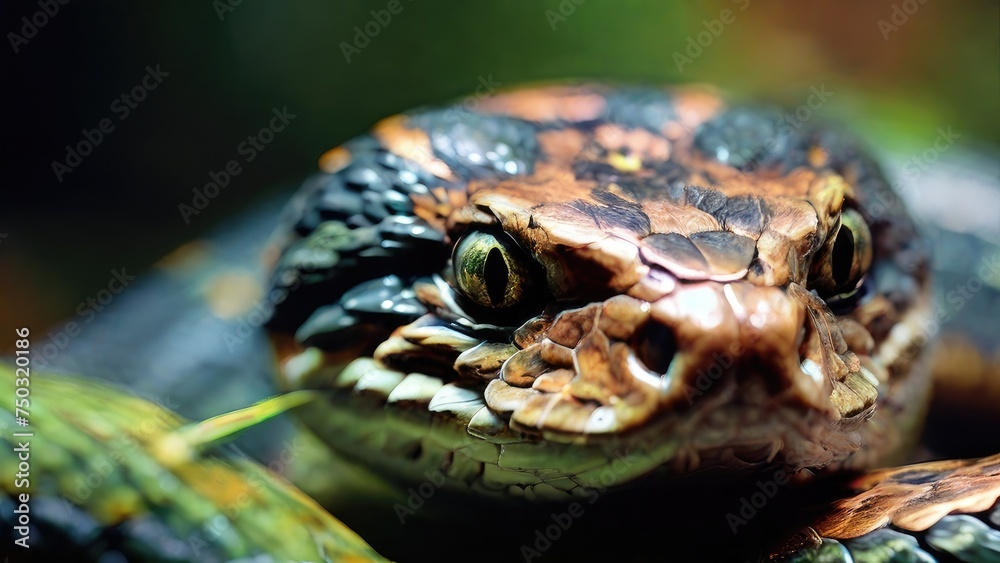 Fototapeta premium close up of a snake