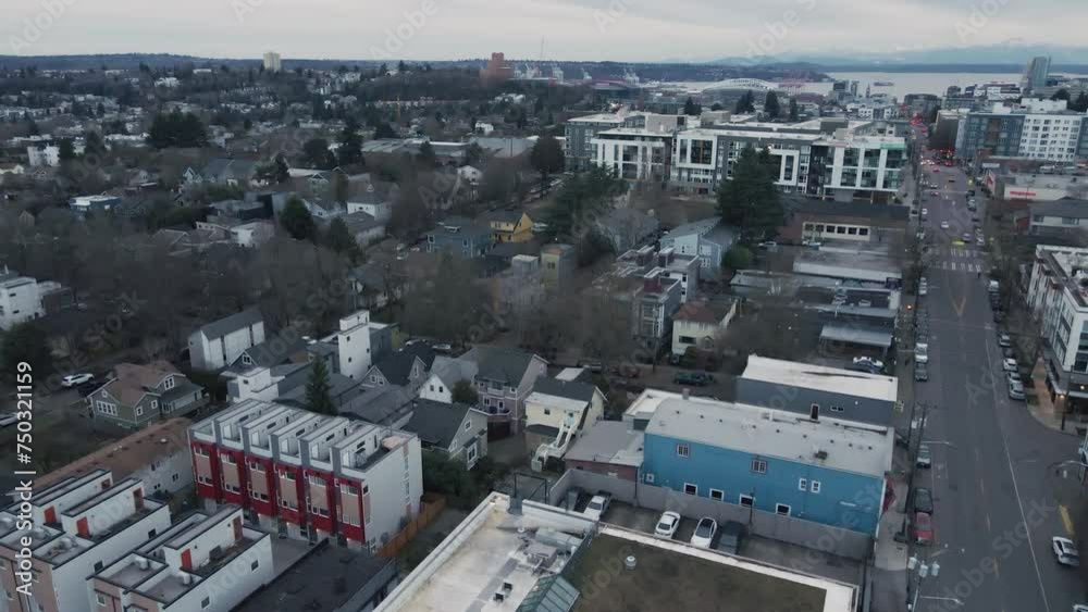 Aerial shot of Seattle over the Central District. Aerial shot of Seattle over the Central District.