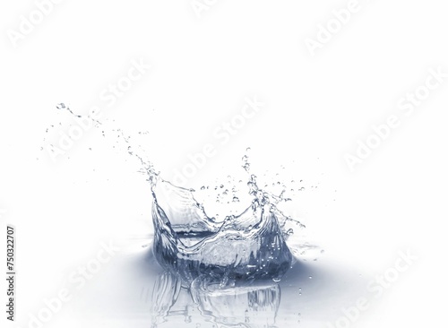 Water Splash Isolated White Background 4