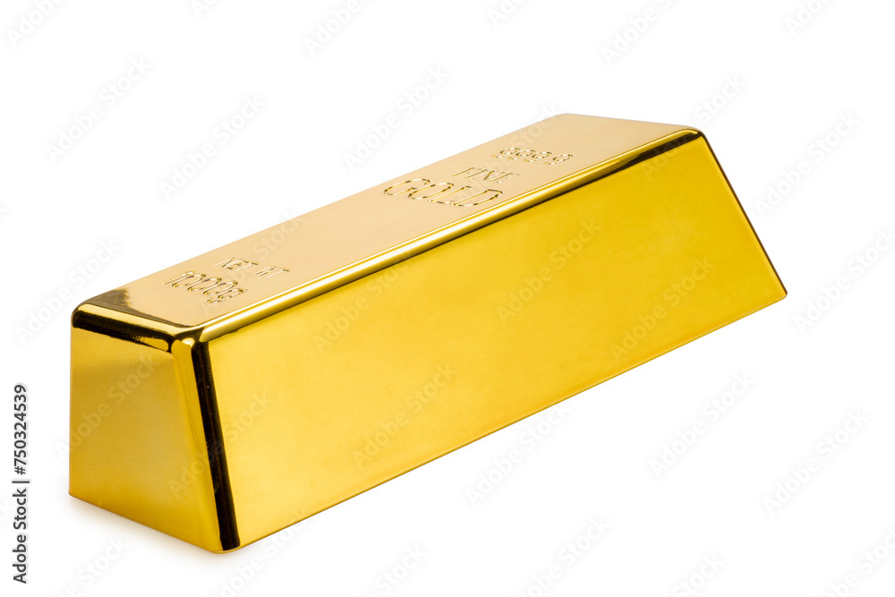 Gold bar 1000 g on white background. An opportunity to invest in a profitable asset, Fine Gold isolate on white with clipping path. Gold bar 1000 g on white background. An opportunity to invest in a profitable asset, Fine Gold isolate on white with clipping path.