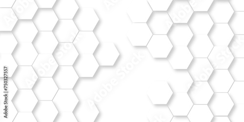 Vector seamless 3d abstract creative white hexagons backdrop background. modern background with hexagons. Hexagonal white hexagons honeycomb wallpaper with copy space for web cell honeycomb texture.