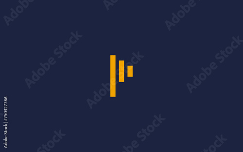 letter p with heartbeat logo icon design vector design template inspiration