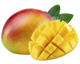 mango isolated on transparent background