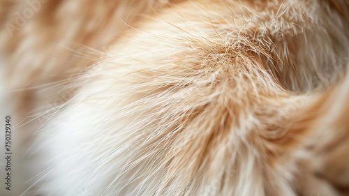 Close-up of a cats tail, highlighting fur texture and the beauty of movement
