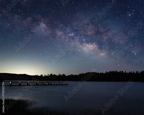 Milky Way over the lake