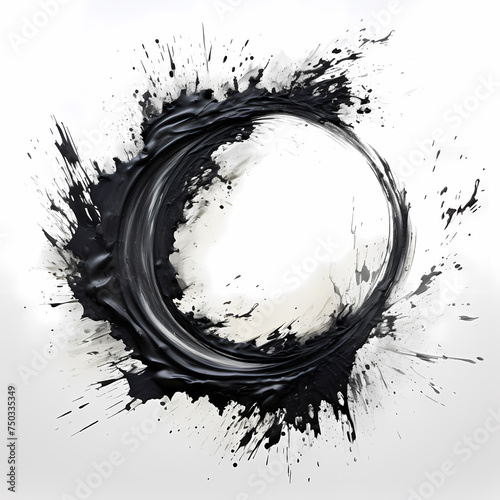 black zen circle photo