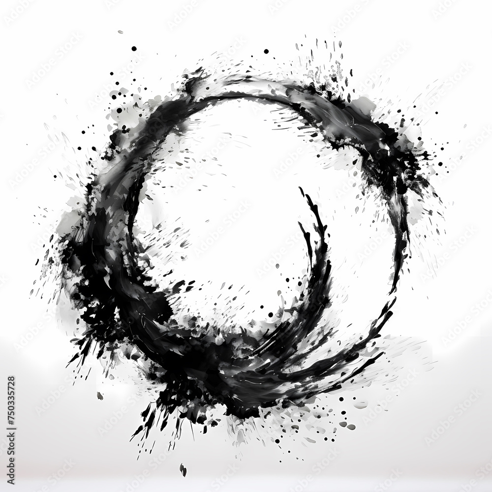 black zen circle