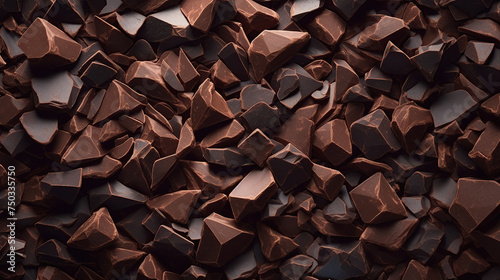 Chipped Dark Chocolate Pattern