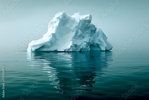 White Iceberg Half-Submerged © Yi_Studio