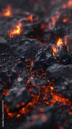 Fiery Coals background