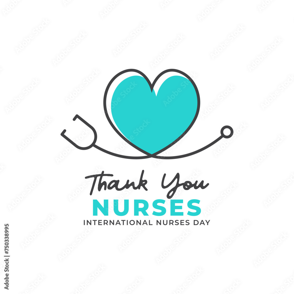 Thank you Nurse. International nurses day banner template
