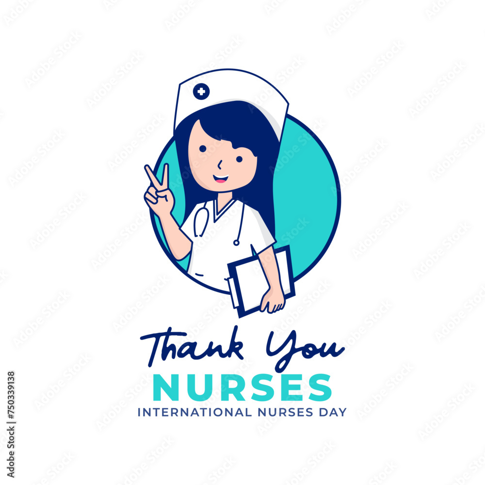 Thank you Nurse. International nurses day banner template Thank you Nurse. International nurses day banner template