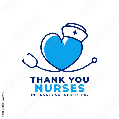 Thank you Nurse. International nurses day banner template