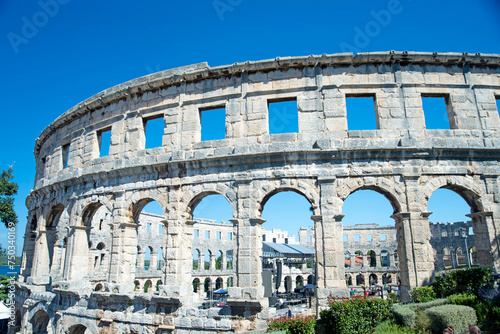 View of the Pula Arena