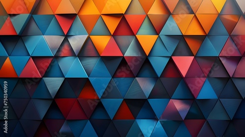 Colorful Geometric Elegance  Artistic Wallpaper