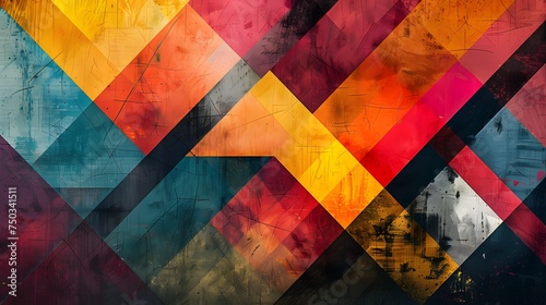 Colorful Geometric Blur: Abstract Background