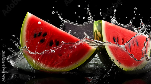 Ripe watermelon close-up