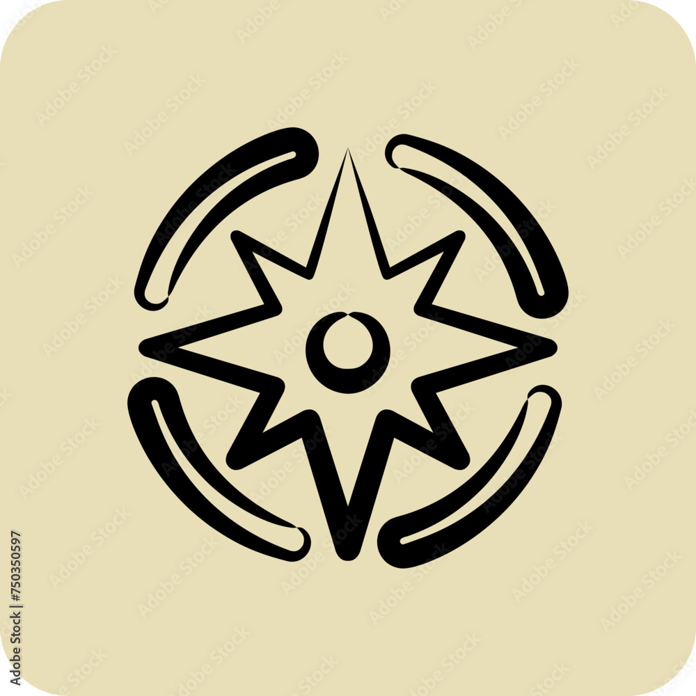 Icon Navigation. suitable for Startup symbol. hand drawn style. simple design editable. design template Icon Navigation. suitable for Startup symbol. hand drawn style. simple design editable. design template