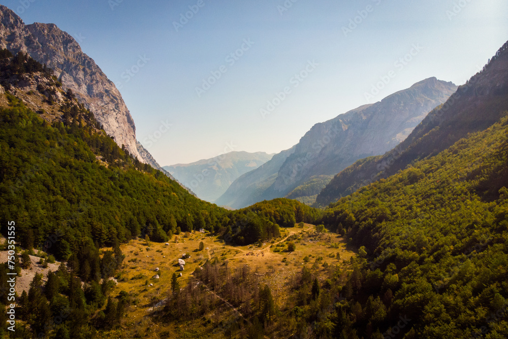 Stunning view of the mountains at Theth Albania