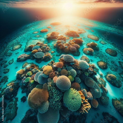 Discover the vibrant coral reef ecosystem in the Maldives islands - a paradise for underwater exploration © Shaig Agayev