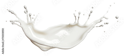 Splash of milk or cream, cut out © Yeti Studio