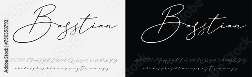 Christmas signature to the card: Santa Claus. Isolated vector, calligraphic phrase. Hand calligraphy. Merry holiday winter design for banners, emblems, prints, photo overlays, posters, greeting card.