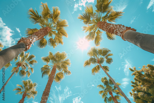 Palm Trees in Beverly Hills, California 