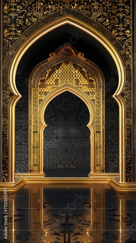 Golden Arch Mosque Gate