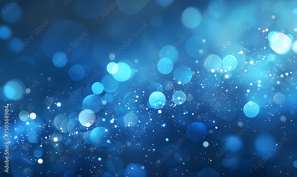 a blue background with blue lights and sparkles, Generative AI a blue background with blue lights and sparkles, Generative AI