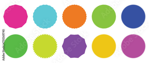 Sale sticker, price tag, quality mark , starburst, sunburst badges set . Design elements. Flat vector illustration isolated on white background in eps 10.