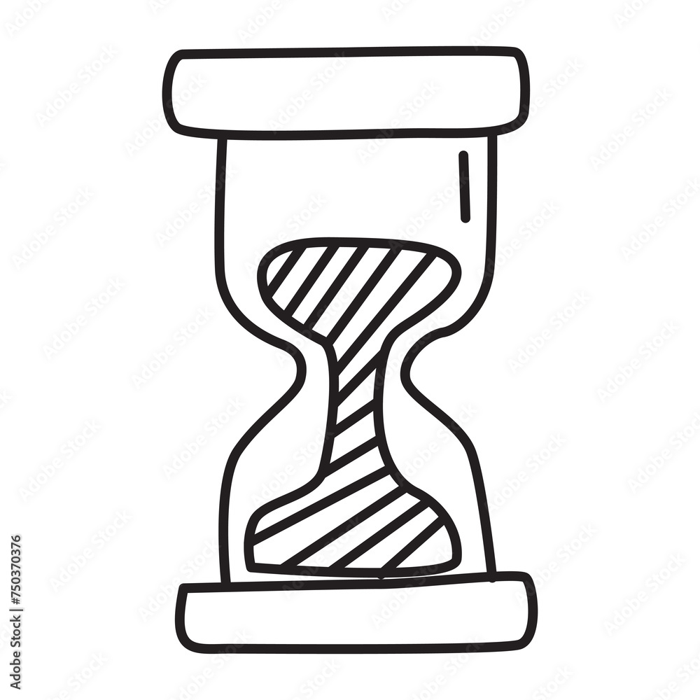 hourglass doodle icon transparent background hourglass doodle icon transparent background