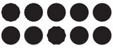 Sale sticker, price tag, quality mark , starburst, sunburst badges set . Design elements. Flat vector illustration isolated on white background in eps 10.