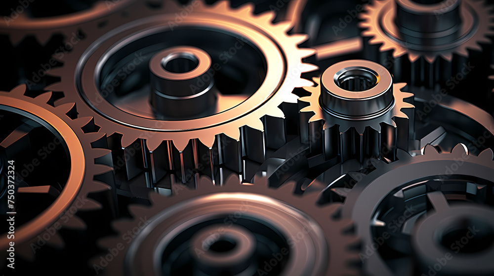 Industrial machines create gears with charming fuzzy aesthetics Industrial machines create gears with charming fuzzy aesthetics