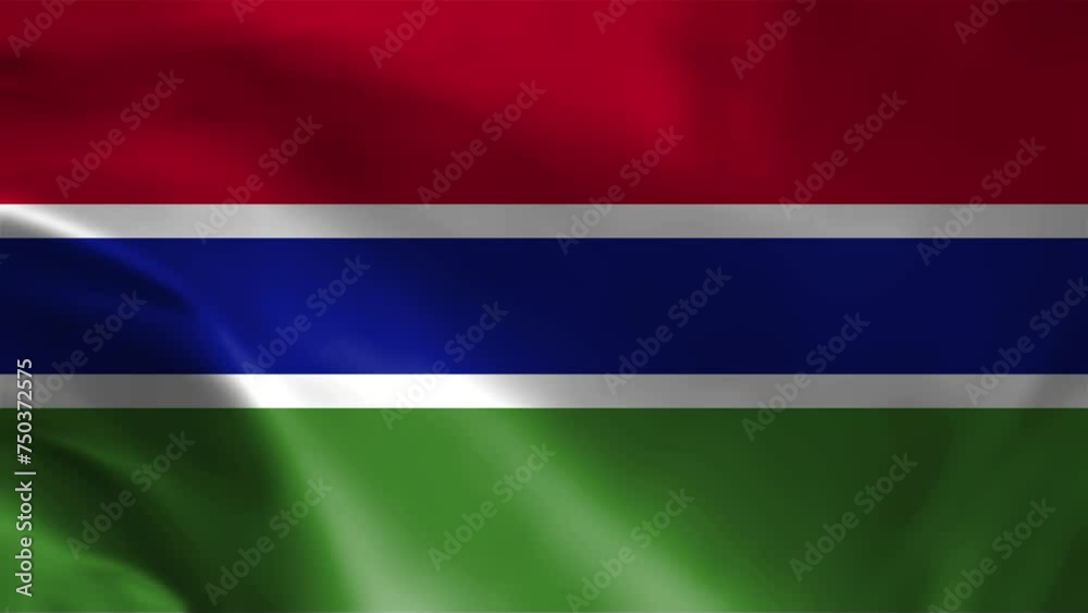Gambia flag waving animation, perfect looping, 4K video background, official colors, looping National Gambia flag animation background 4k best choice and suit for your footage Gambia flag waving animation, perfect looping, 4K video background, official colors, looping National Gambia flag animation background 4k best choice and suit for your footage