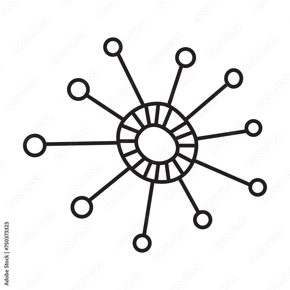 bacteria doodle icon transparent background bacteria doodle icon transparent background