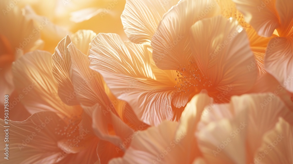 Sunlit Petals: Golden rays caress each sakura petal, illuminating their soft, blush hues in a radiant display of nature's artistry.