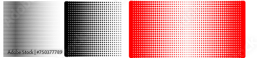 TRAMES VECTORIELLES. Dégradé de demi-teintes avec points parfaitement ronds